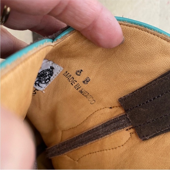 Old Gringo Letty Vesuvio Oryx genuine suede cowboy boots in Forrest green EUC - Picture 8 of 9